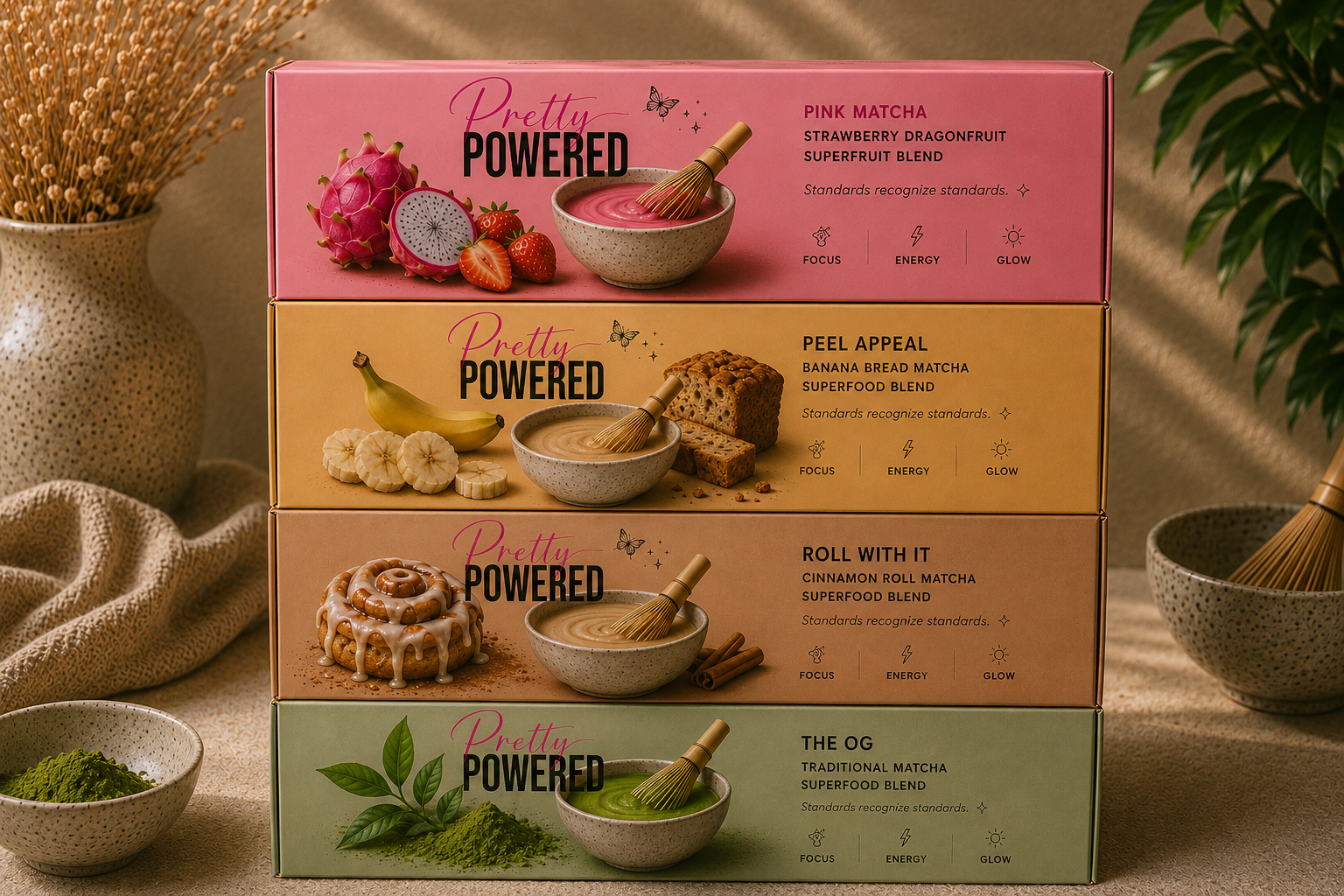 Pretty Powered Matcha Boxes