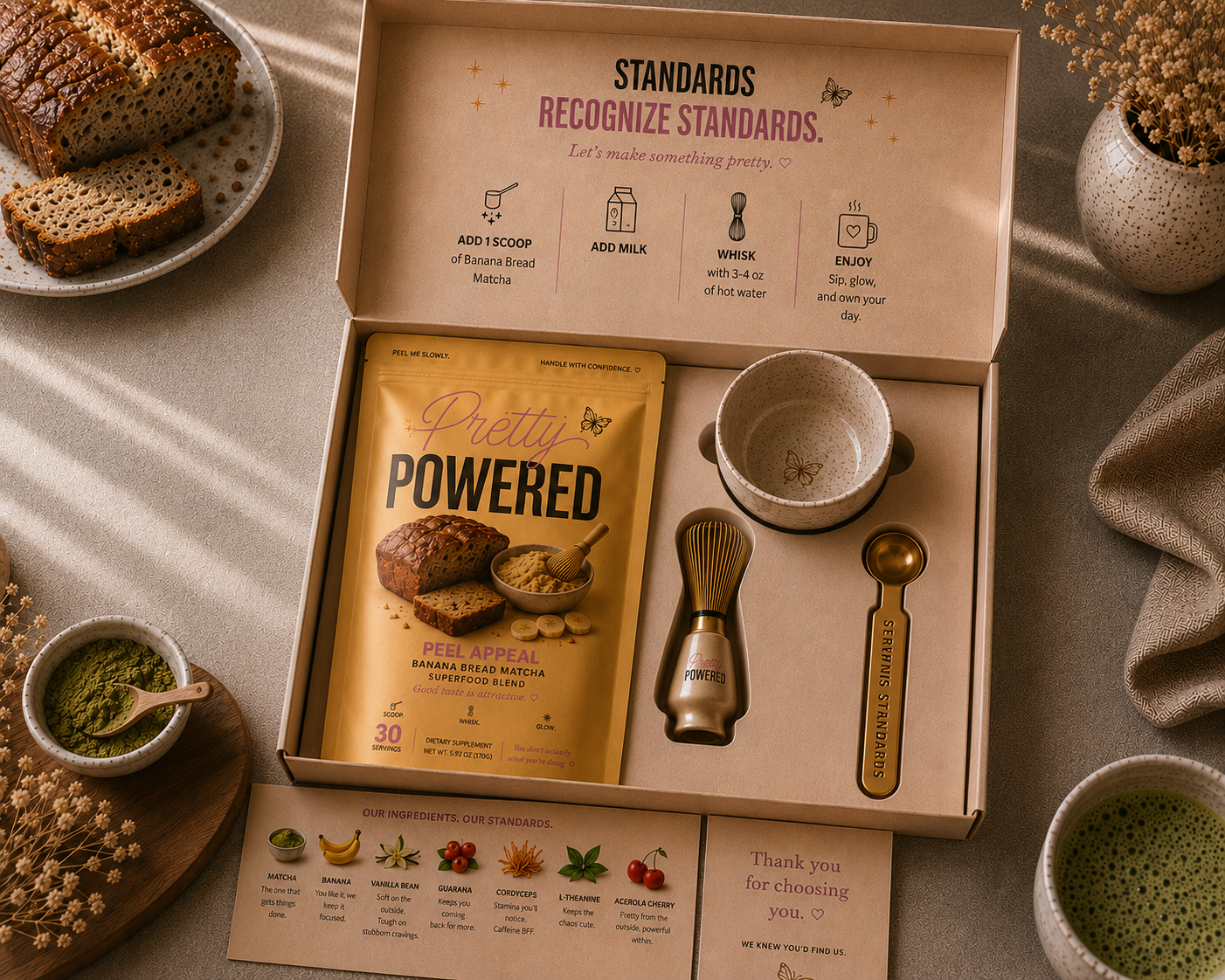 "Peel Appeal" Banana Bread Matcha Box
