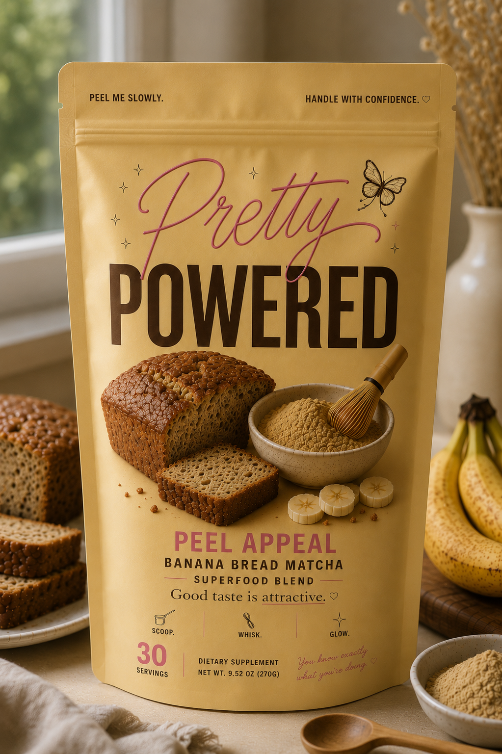 "Peel Appeal" Banana Bread Matcha